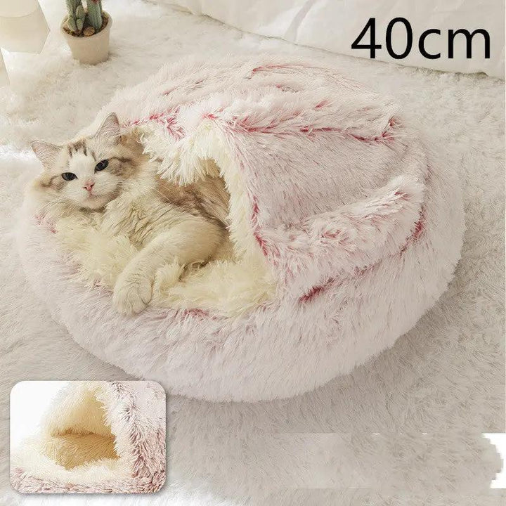 2-in-1 Plush Pet Bed - FurPaw Friends