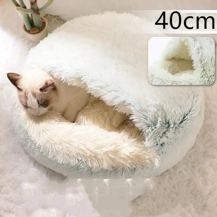 2-in-1 Plush Pet Bed - FurPaw Friends