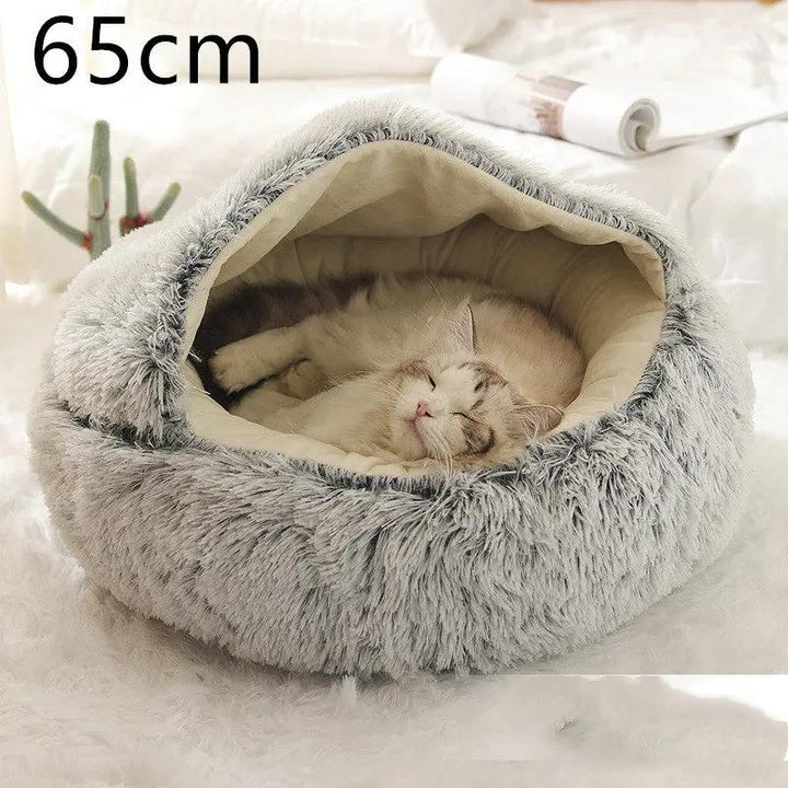 2-in-1 Plush Pet Bed - FurPaw Friends