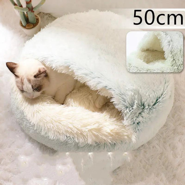 2-in-1 Plush Pet Bed - FurPaw Friends