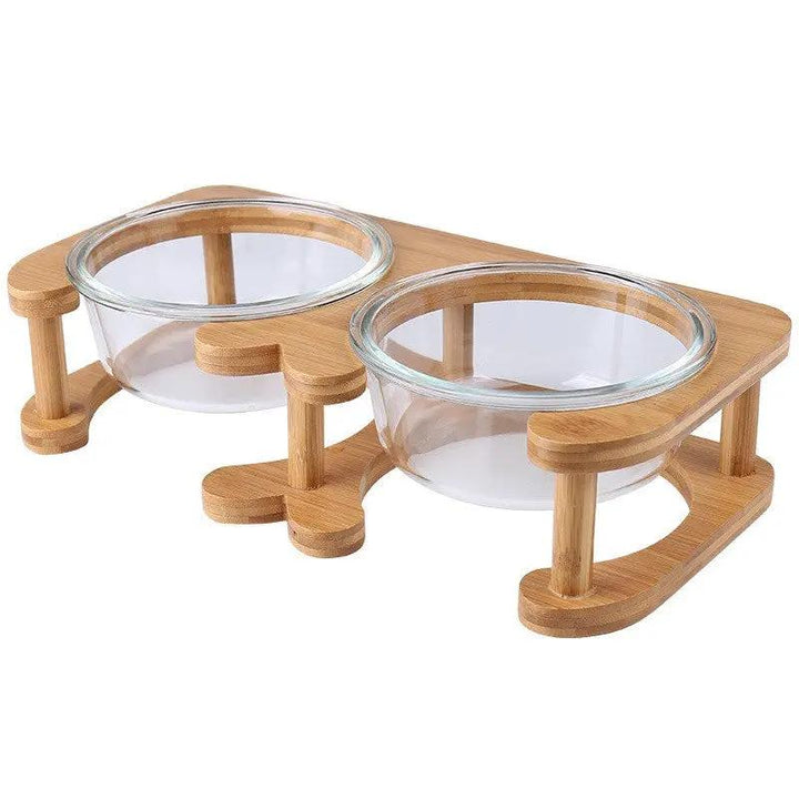 Glass Cat Food Bowl CJ