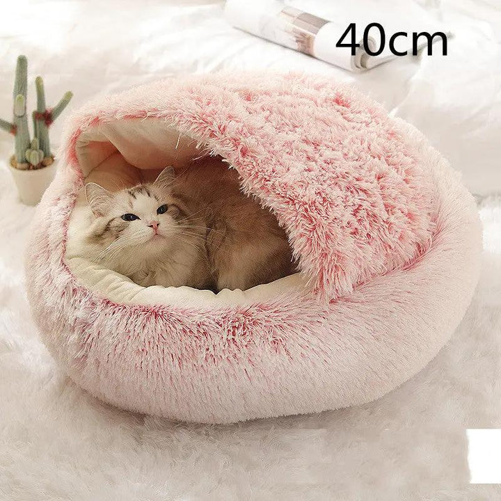 2-in-1 Plush Pet Bed - FurPaw Friends