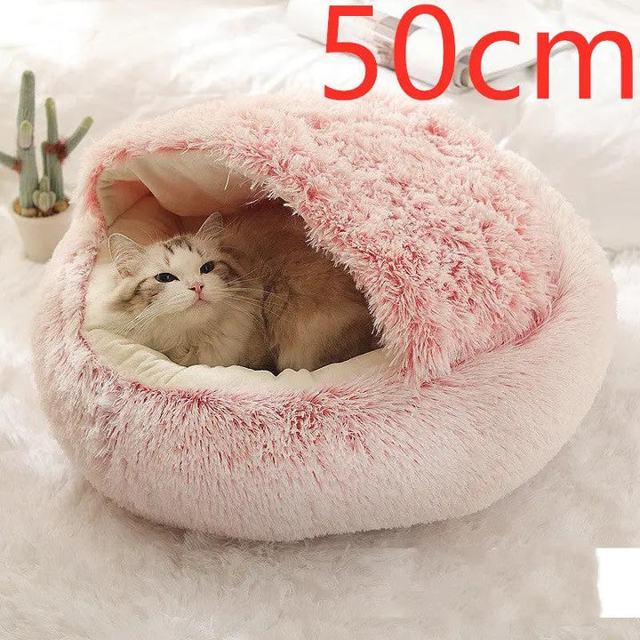 2-in-1 Plush Pet Bed - FurPaw Friends