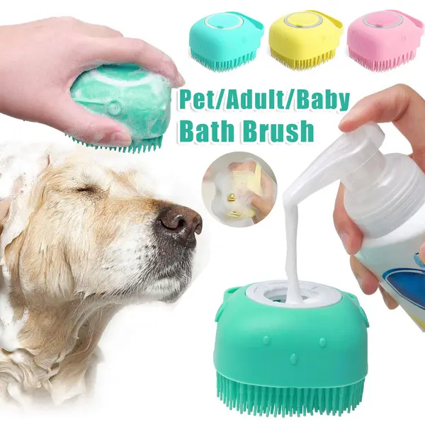 Silicone Dog Bath Brush - FurPaw Friends