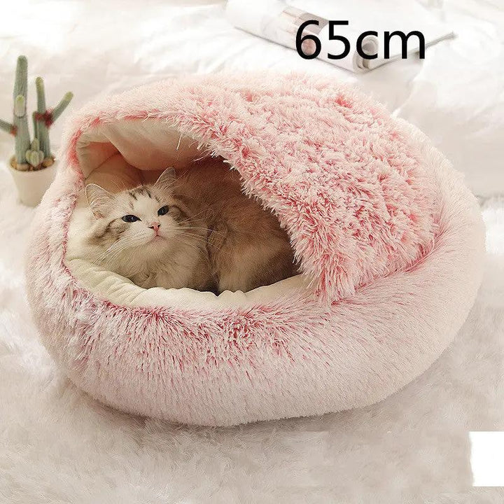2-in-1 Plush Pet Bed - FurPaw Friends