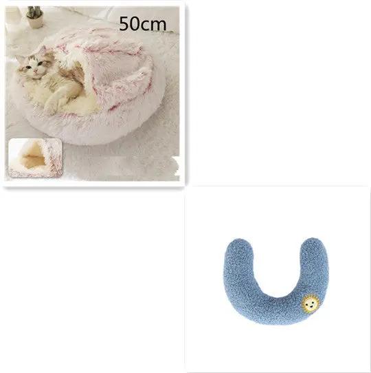 2-in-1 Plush Pet Bed - FurPaw Friends