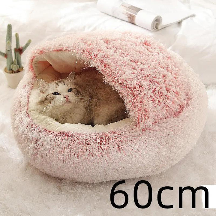 2-in-1 Plush Pet Bed - FurPaw Friends